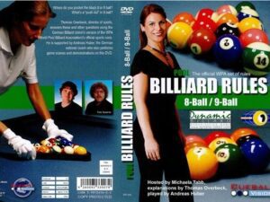 Pomocné materiály na tréning v biliarde, DVD, knihy.