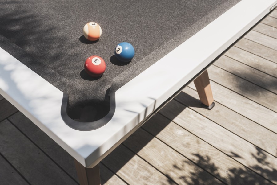 Biliardový stôl, Pool, Cornilleau Origin Outdoor, 7 ft., biely – Obrázok 9