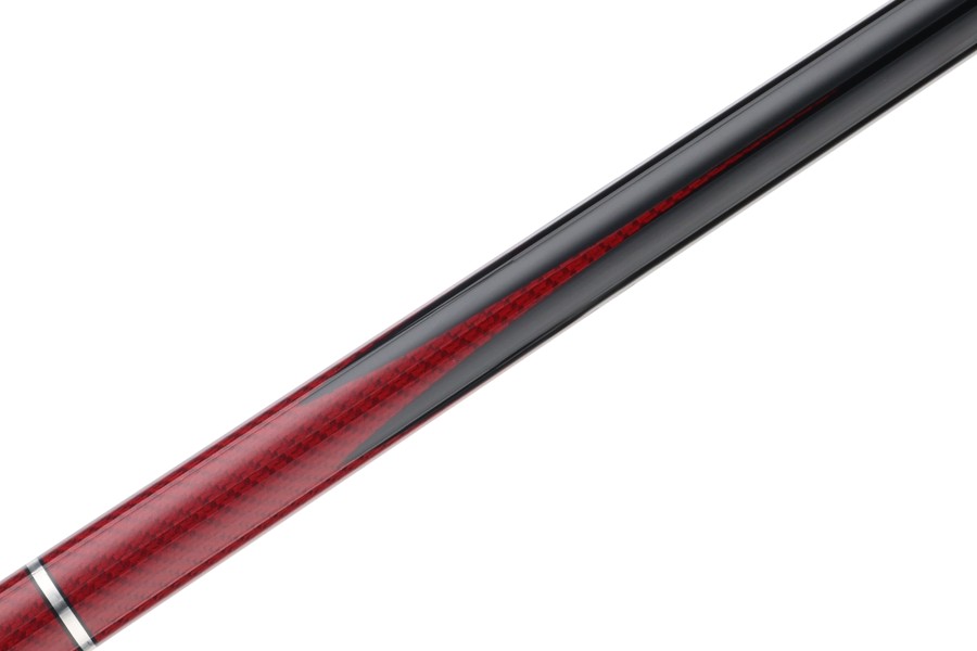 Biliardové tágo, Poison Maelith Čierna/Červená, lakovaný povrch, Radial, 12,4 mm – Obrázok 2