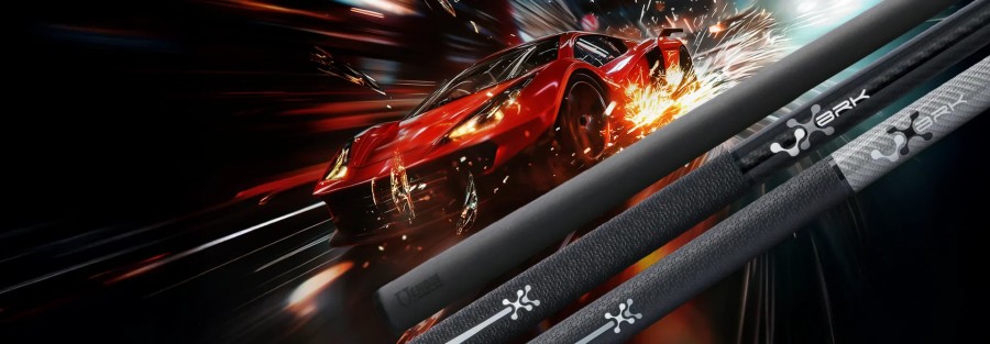 Biliardové tágo, Poison VX Break Jump Sivá/Čierna, GTX Wrap, Radial – Obrázok 6